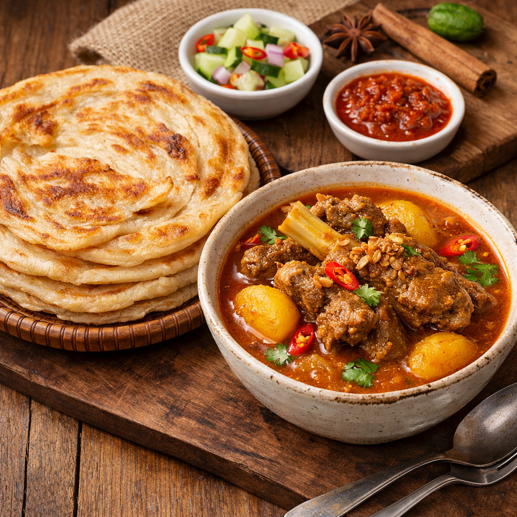 Roti Cane Kari Kambing